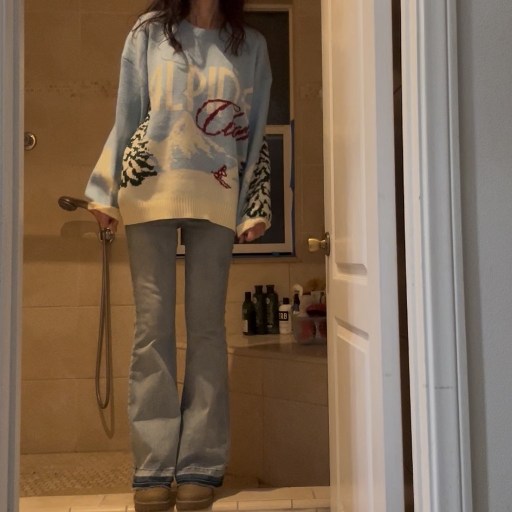 ❄️ALPINE CLUB COZY SOFT OVERSIZED WINTER TRIP READY SKI SWEATER - Picture 3 of 8